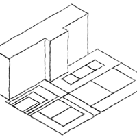 Site proportioning, relationship of site to Bradley Hall