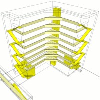 Circulation diagram, highlighting community galleries